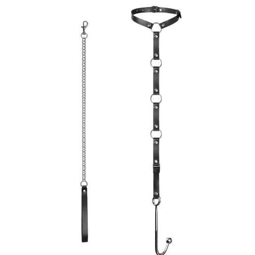 Anal Hooks Leash Collar with Kinky and Anal Hook EverydayUse 5853 0812